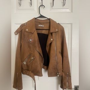 DEX Faux Leather Motorcycle Jacket
